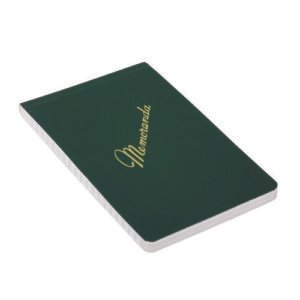Memorandum Pad Green Dozen