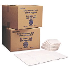 Baby Changing Station Sanitary Bed Liners, 13 x 19, White, 500/Carton