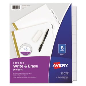 Paper Divider 8-Tab White