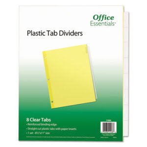 Plastic Insertable  Dividers Clear