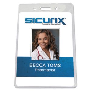 Badge Holder Clear 12/Pack