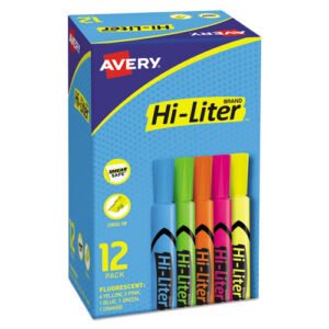 Highlighter Assorted Chiesel Tip, Dozen