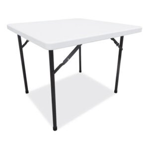 Square Plastic Folding Table White