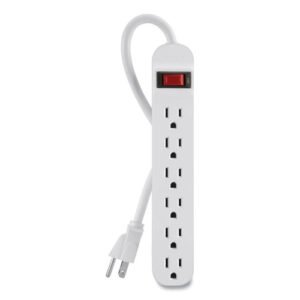 Power Strip 3 Ft Cord 6 Outlets